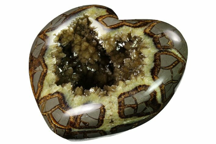 D Utah Septarian Heart - Beautiful Crystals #160181